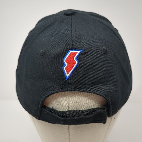 Summit Racing Equipment Lightning U.S. Flag Strapback Baseball Cap Black OS - Picture 6 of 10